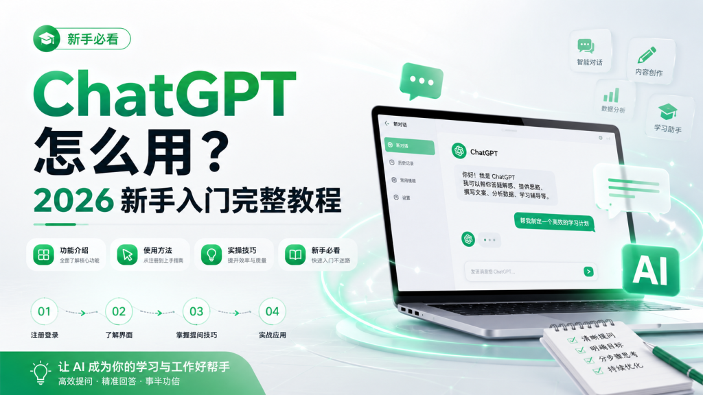 第一次打开ChatGPT该做什么？新手最容易忽略的7项设置
